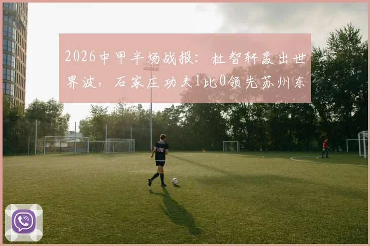 2026中甲半场战报：杜智轩轰出世界波，石家庄功夫1比0领先苏州东吴，球队新战术初见成效